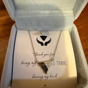 Silver Triangle Pendant Necklace